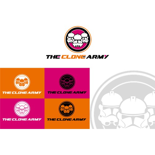 Create a modern logo for print and design company The Clone Army
