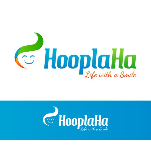 Smile bold logo design for hooplaha