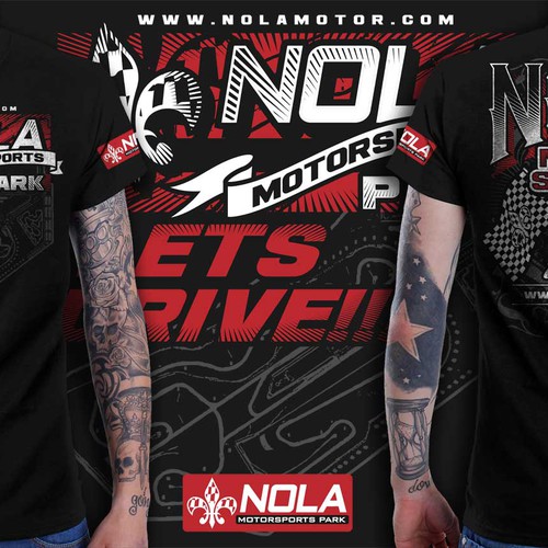 T-shirt design for NOLA Motorsports Park!