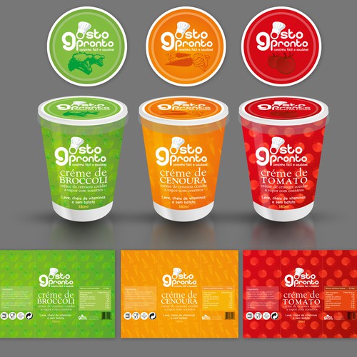 lighthearted, eyecatching labels for fresh, healthy convenience foods