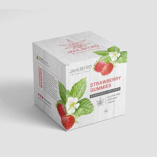 Strawberry Gummies Packaging