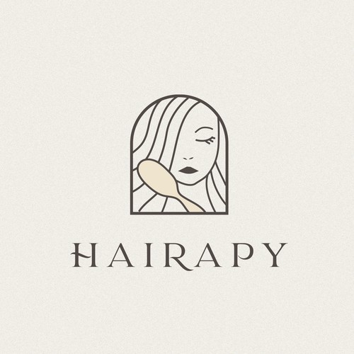 Logo design for an independent hair stylist who loves helping her guests achieve their desired look all while having fun and connecting on a deeper level