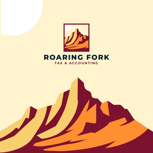 Roaring Fork Tax & Accounting – Bold Professional Logo Design