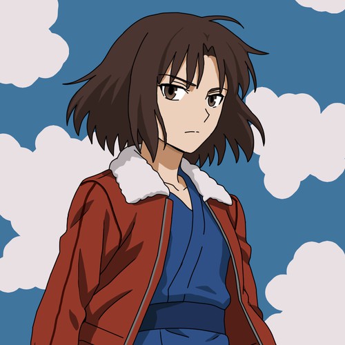Ryougi Shiki Fanart – Anime-Style Character Illustration