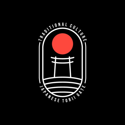 Japanese Torii Gate Logo