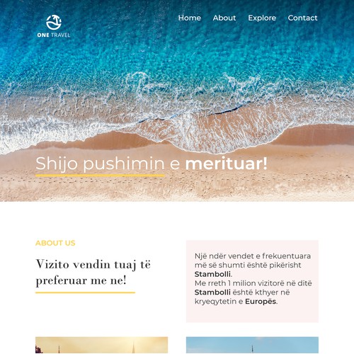 One Travel Web Design