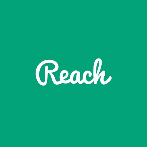 Create an appealing and modern logo for new chat app called Reach