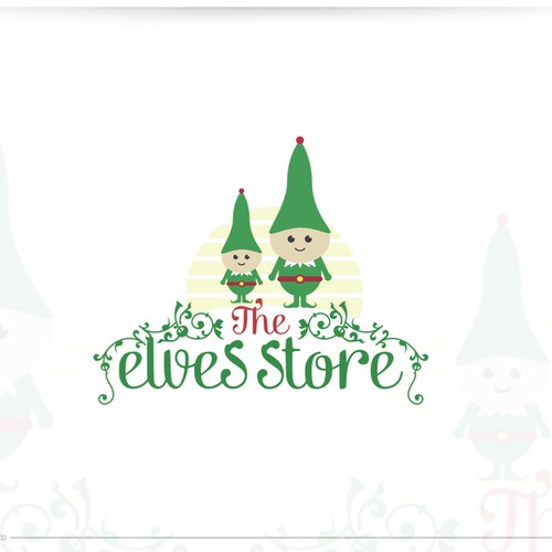 Create a wonderful logo for online website selling Christmas Elves
