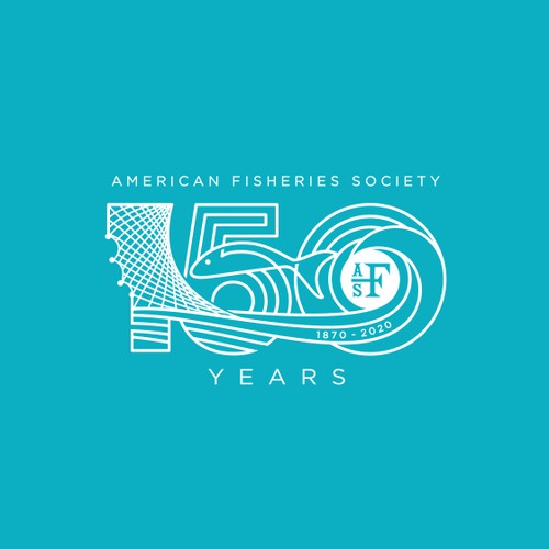 Logo for 150th Anniversary of the American Fisheries Society