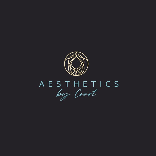 Elegant Face and Hair logo for Aesthetics