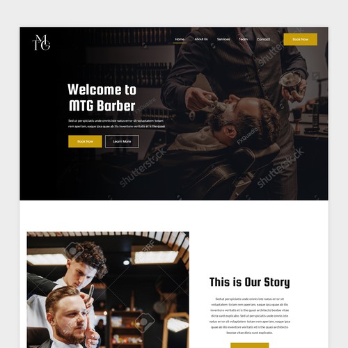 Barbershop Website Design