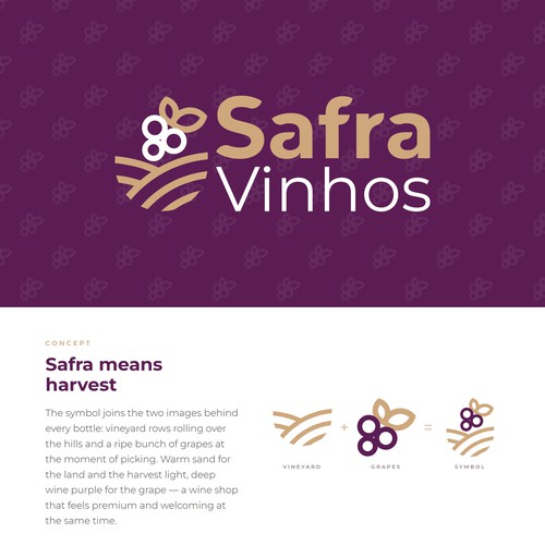 Brand identity for a wine shop — Safra Vinhos