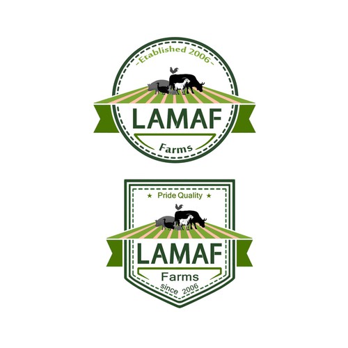 Logo concept for LAMAF Farms