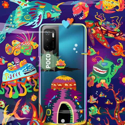 POCO PHONE DESIGN COMPETITION (OFFICIAL) Illustrate the design with the Poco phone
