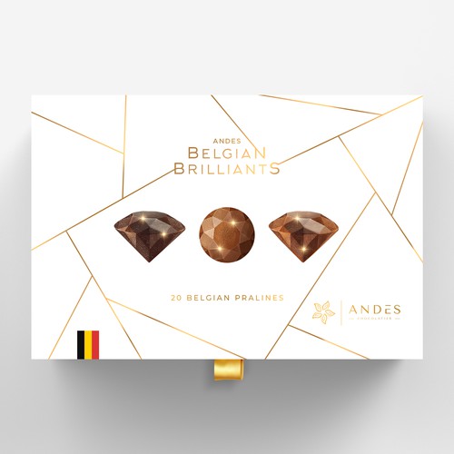 Belgian Chocolate Pralines - Box Packaging Design