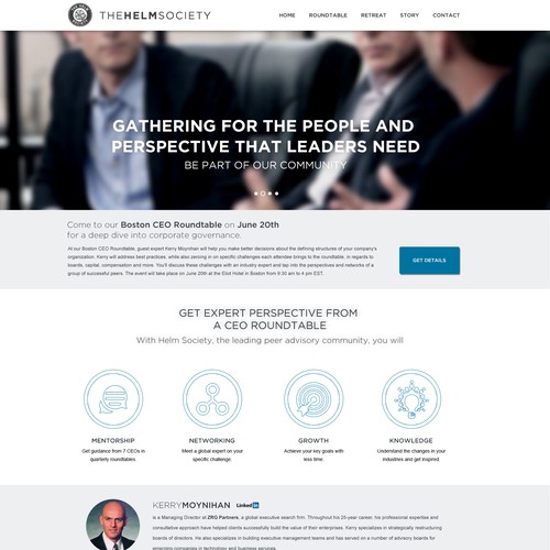 LinkedIn Landing Page for CEOs to Join Exclusive CEO Event