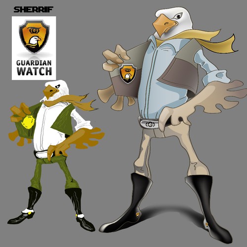 Mascot design for Guardian Watch, LLC