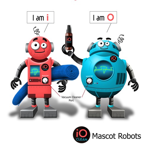 Mascot Robot i and O