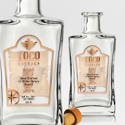 Cachaca label concept