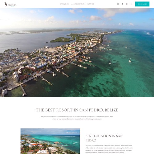 Belize Resort Squarespace Website