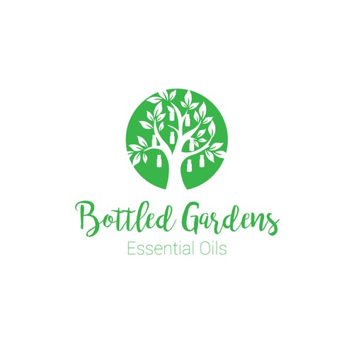 Logo for essential oils company