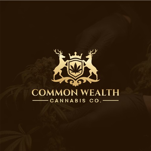 Luxurious, Classic and Sophisticated Cannabis Logo