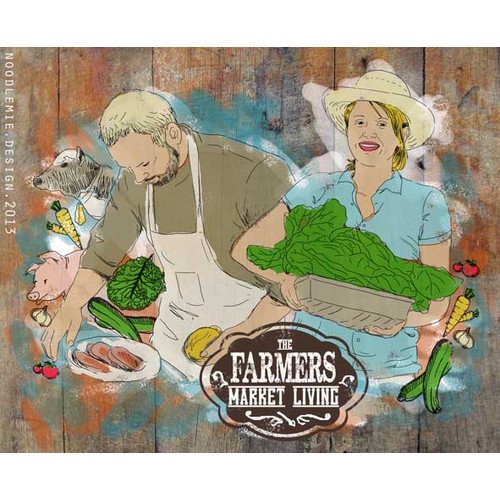 illustration for Farmers Market Living