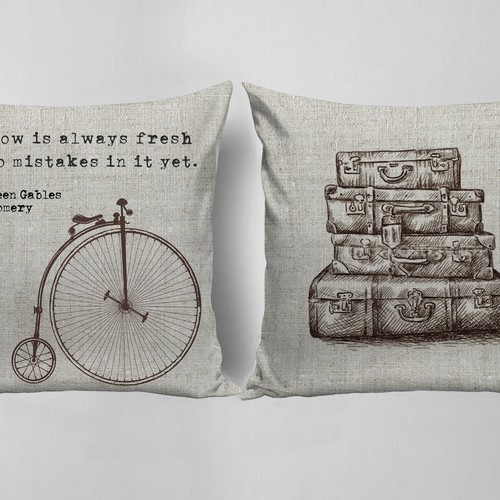 BOOKISH PILLOWS: Peter Pan, Jane Austen and Anne of Green Gables