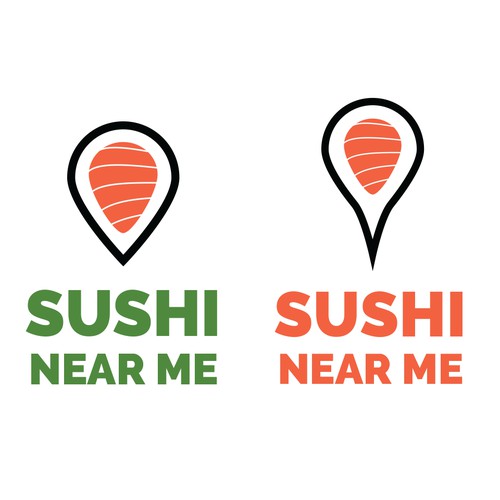 Sushi Near Me logo design