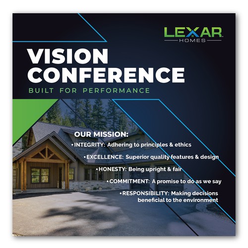 Company retreat Banner for Lexar Homes