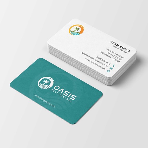  Oasis Pest Control Business Card