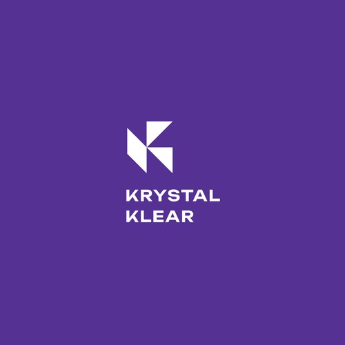 Krystal Klear Tax & Accounting Firm Logo Concept 