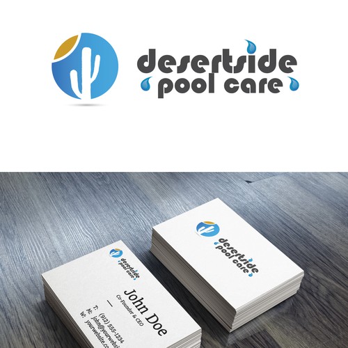 Simple & modern logo + business cards needed for pool cleaning company