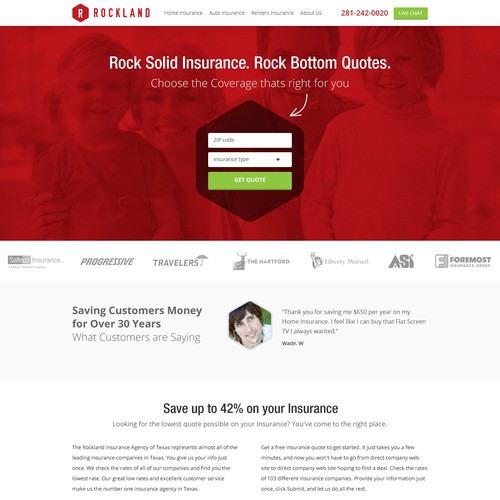 Website Redesign for rockbottomquotes.com