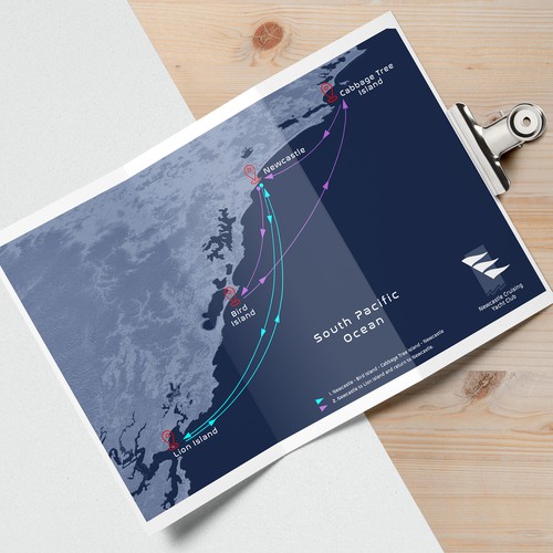 Map design for yachting races