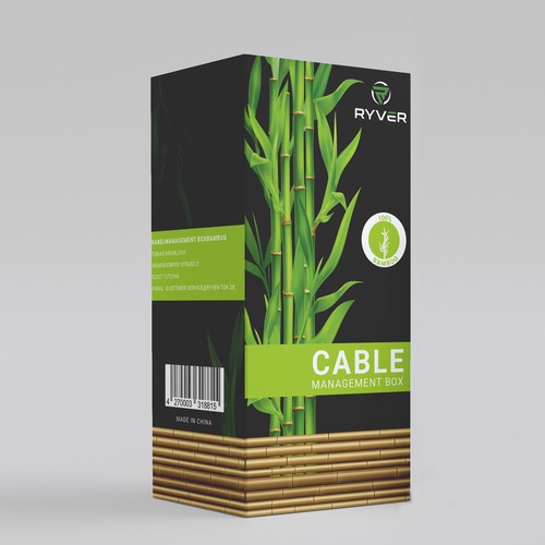 Bamboo Cable Management Box Design