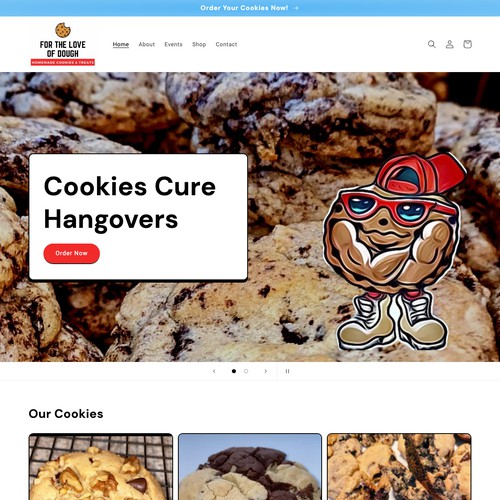 For The Love Of Dough Cookie Ecommerce