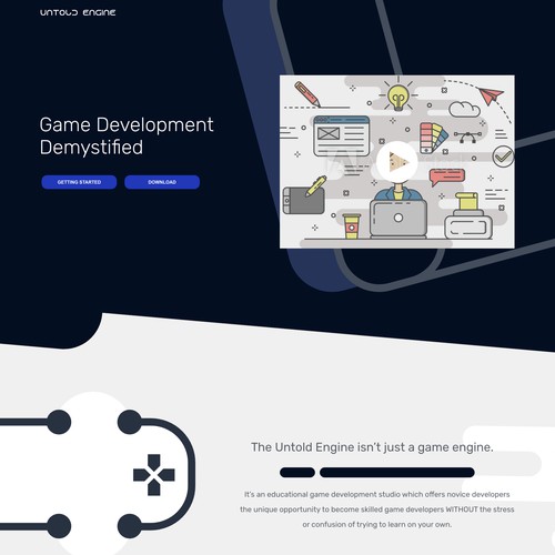 Landing Page for Untold Engine