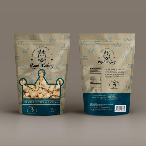 Packaging for upscale dog treats