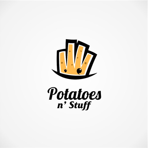 Playful logo for potatoes