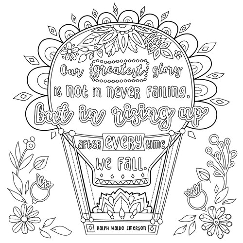 Coloring poster page