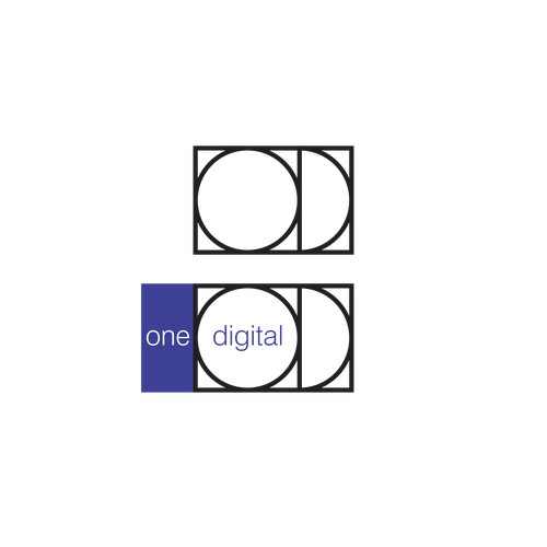 Create a logo depicting an integrated platform - One Digital