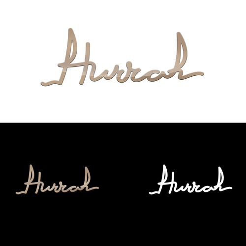 Create super cool graphics and a sassy logo for Hurrah.