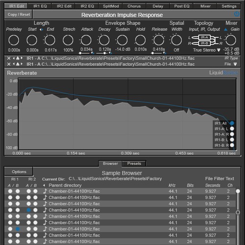 Interface skin for a music production plugin