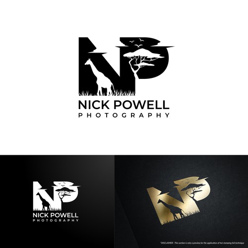 Logo for new, contemporary African Wildlife / Safari Photography Specialist