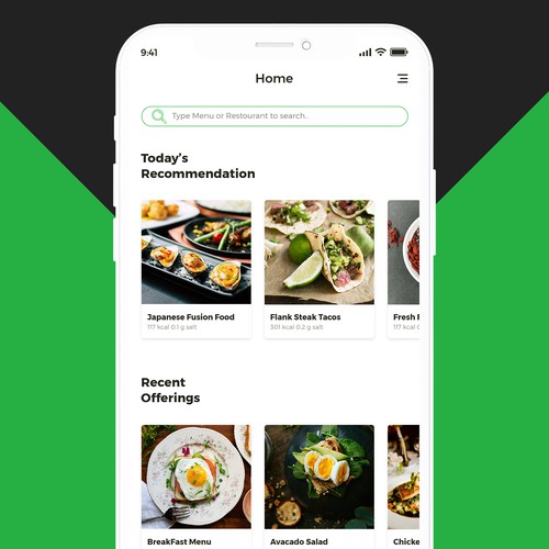 Nutrition App Design