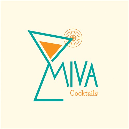 Logo concept for miva cocktails
