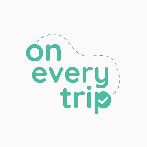 Modern and tech-forward yet welcoming logo concept for AI-powered travel platform