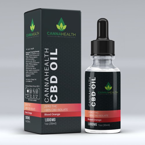 Modern & Bold CBD  box & Label  design