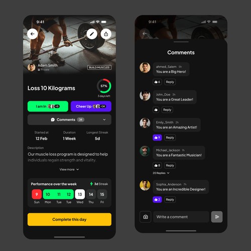Social Habit Tracking App